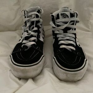 Platform checkered vans